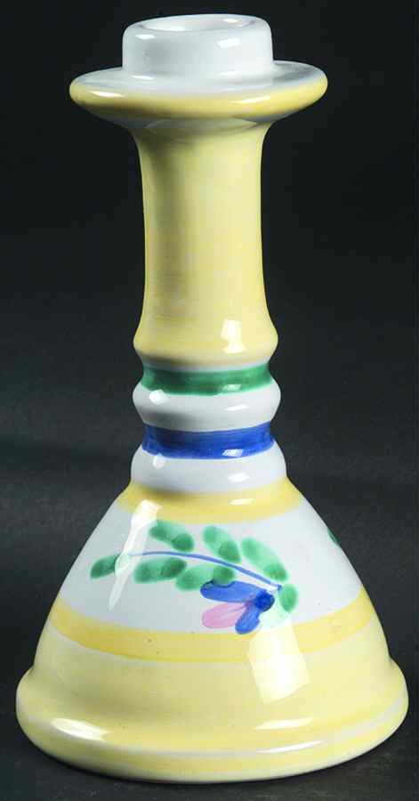 Yellow Garland 7" Candlestick by Caleca-1