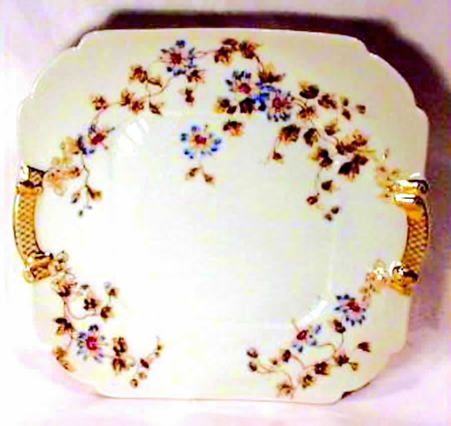 Schleiger 373-1 Handled Cake Plate by Charles Field Haviland-1