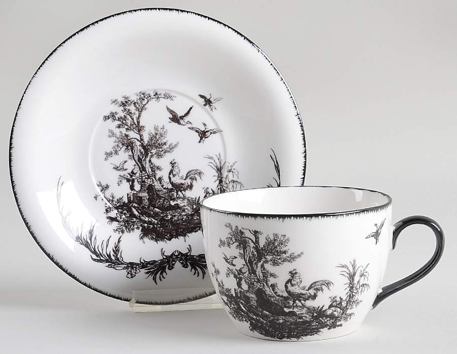 CX222 Flat Cup & Saucer Set by China (Made in China)-1