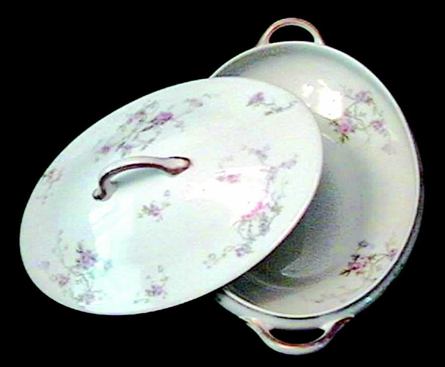 CHF1010 Oval Covered Vegetable by Charles Field Haviland-1