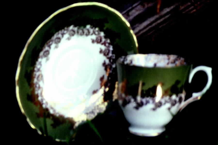 H109 Footed Cup & Saucer Set by Crown Staffordshire-1