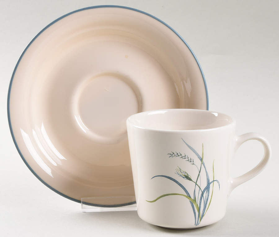Coastal Breeze (Corelle) Flat Cup & Saucer Set by Corning Corelle-1