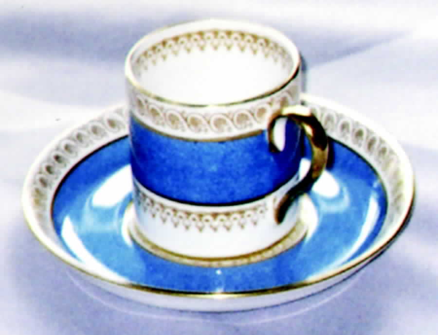 CRS120 Flat Demitasse Cup & Saucer Set by Crown Staffordshire-1