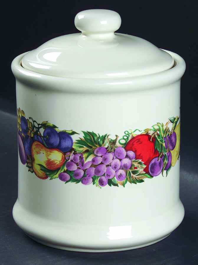 Cornucopia Medium Canister & Lid by China (Made in China)-1