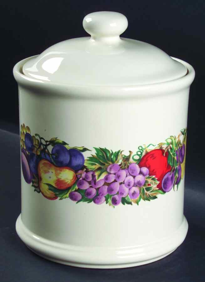 Cornucopia Extra Large Canister & Lid by China (Made in China)-1