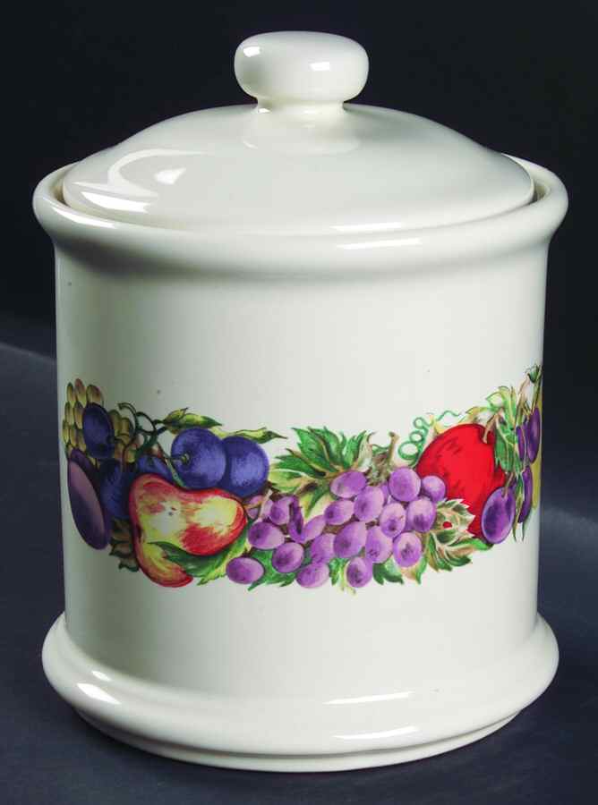 Cornucopia Large Canister & Lid by China (Made in China)-1