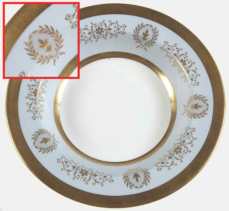 Lady Anne Light Blue Rim Soup Bowl by Coalport-1