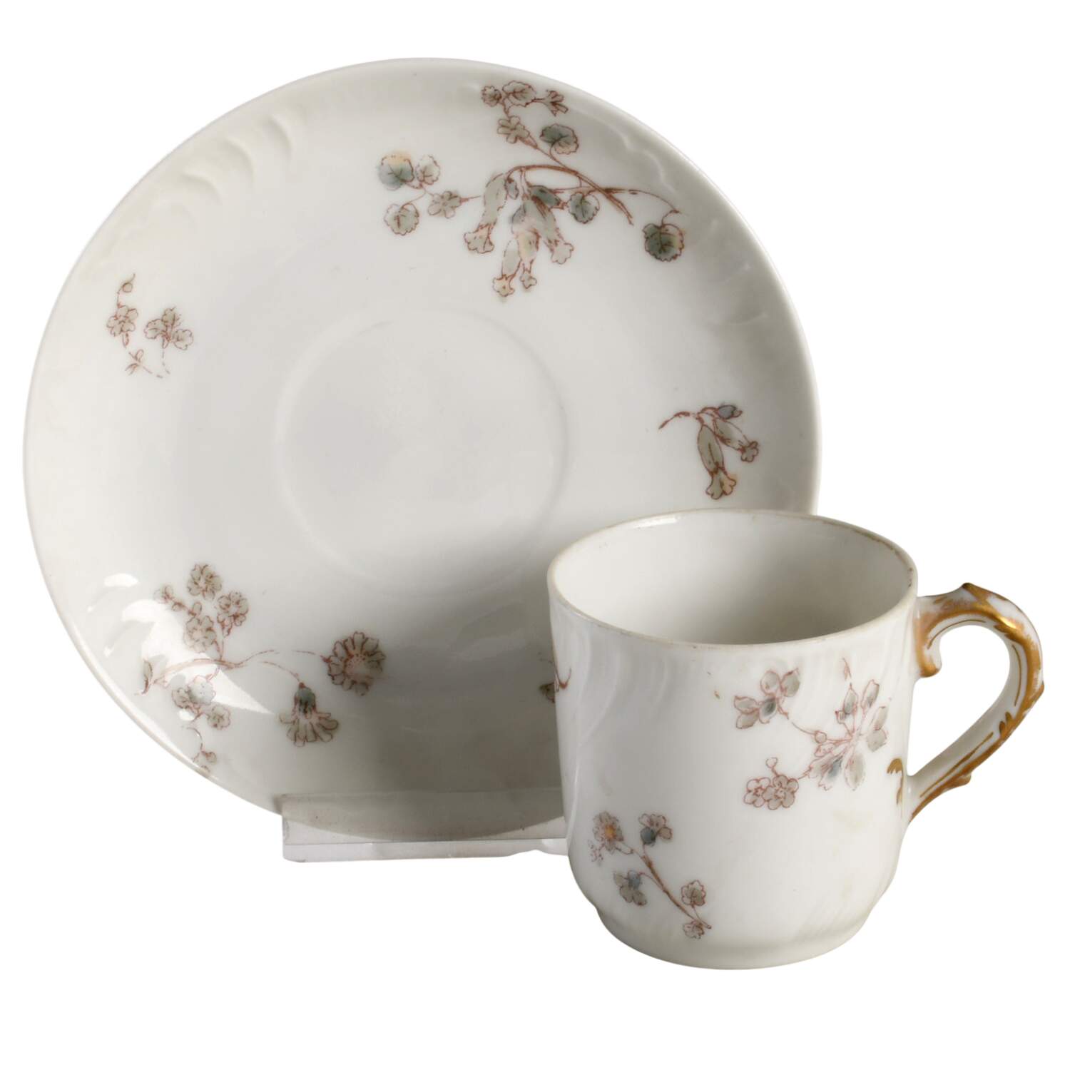 CHF1027 Flat Demitasse Cup & Saucer Set by Charles Field Haviland-1