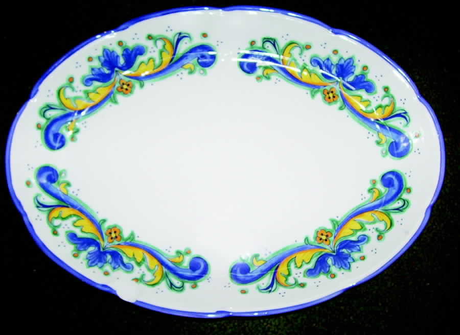 CXQ3 15" Oval Serving Platter by Ceramica Due Torri-1
