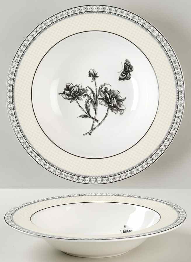 Tuilleries (Tan) Rim Soup Bowl by Charter Club-1