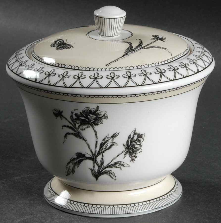Tuilleries (Tan) Sugar Bowl & Lid by Charter Club-1