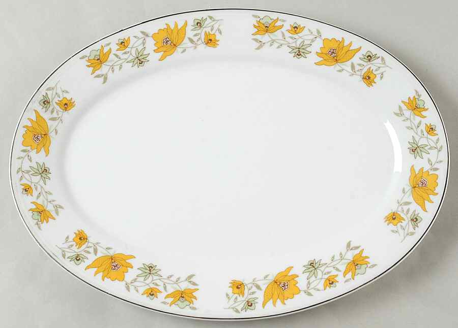CX241 12" Oval Serving Platter by China (Made in China)-1
