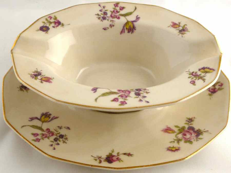Head 174 Gravy Boat & Underplate by Charles Field Haviland-1