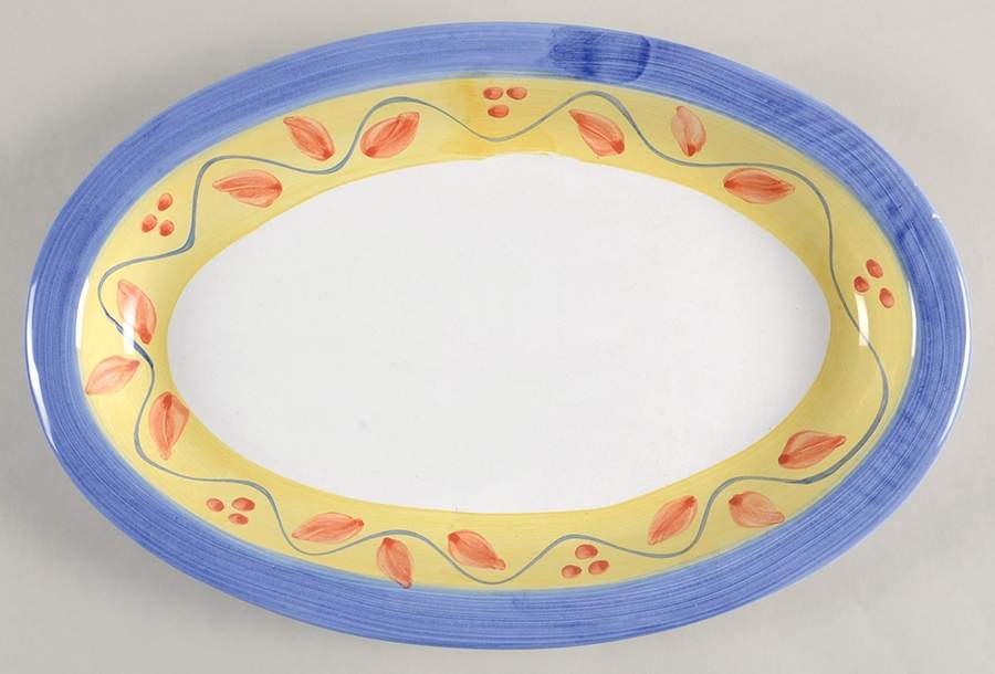 Sogno 14" Oval Serving Platter by Caleca-1