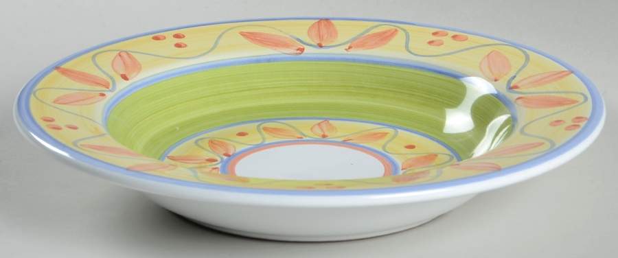 Sogno Large Rim Soup Bowl by Caleca-1