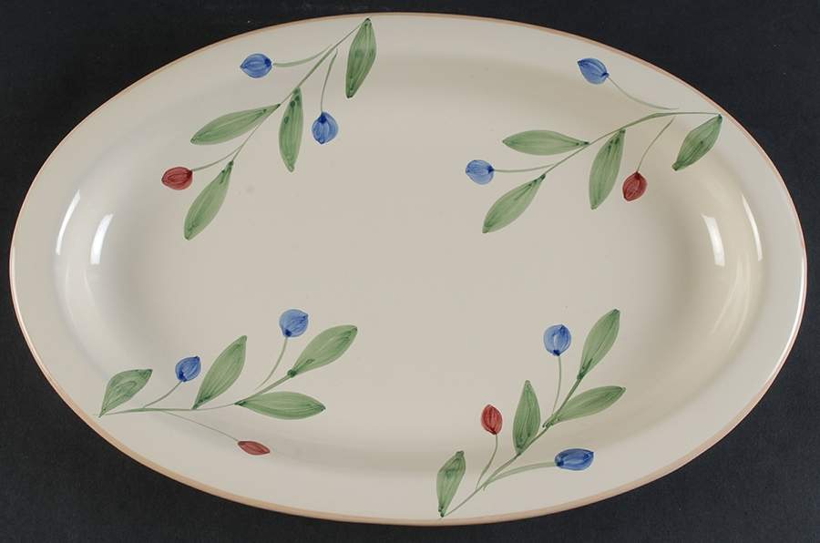Olivella 14" Oval Serving Platter by Caleca-1