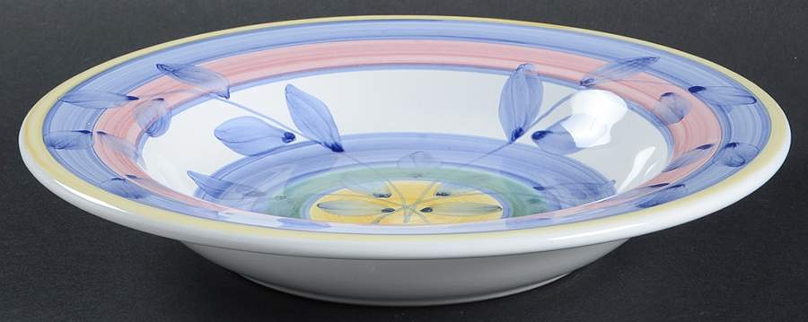 Rosemarino Large Rim Soup Bowl by Caleca-1