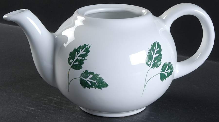 Foglia Verde Teapot No Lid by Caleca-1