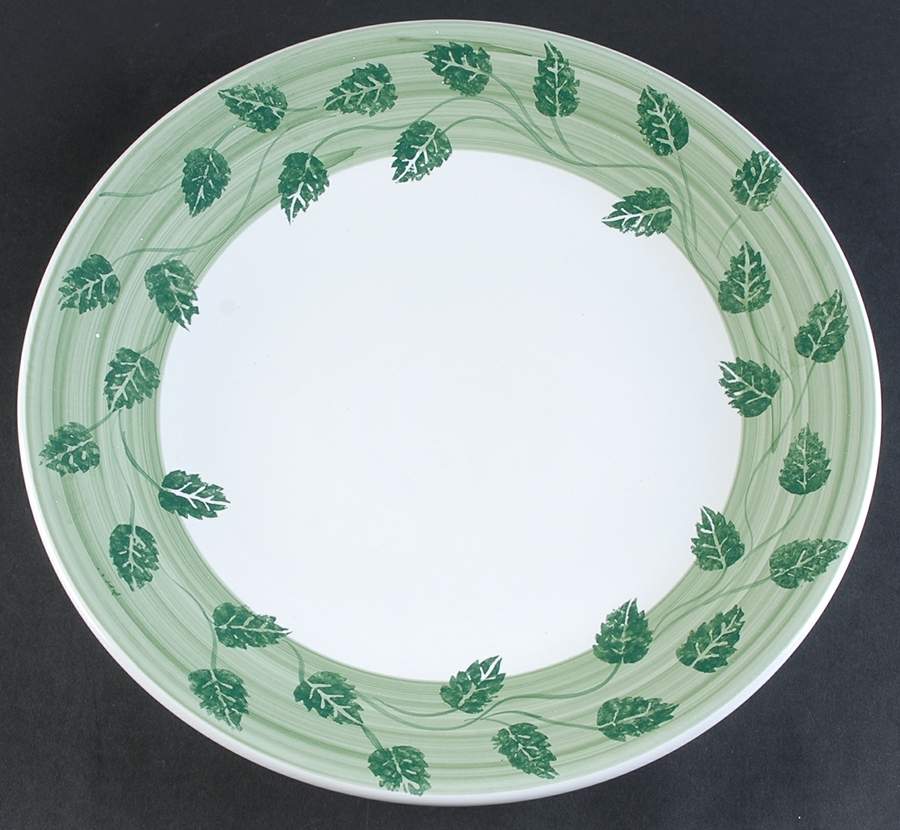 Foglia Verde 14" Chop Plate (Round Platter) by Caleca-1