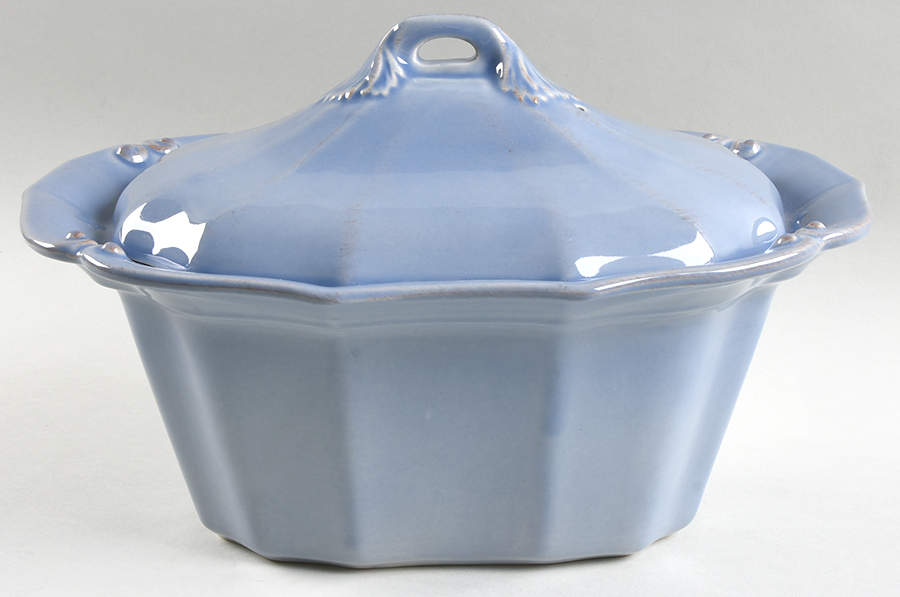 Vintage Port Blue 2 Quart Oval Covered Casserole by Casafina-1