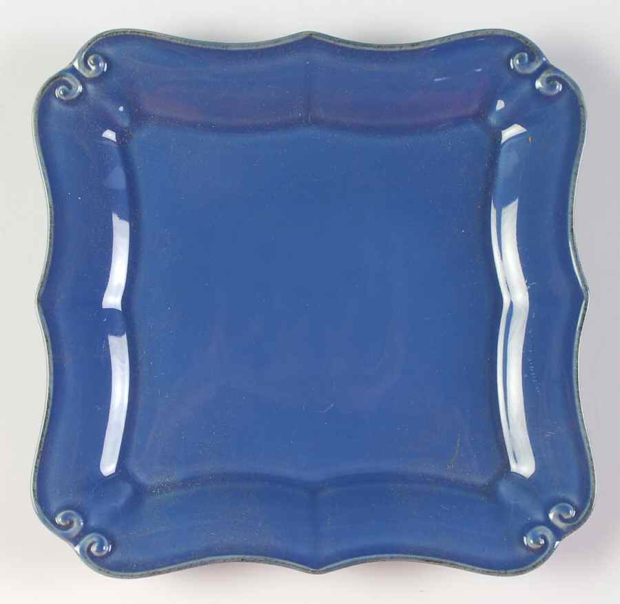 Vintage Port Blue Square Salad Plate by Casafina-1