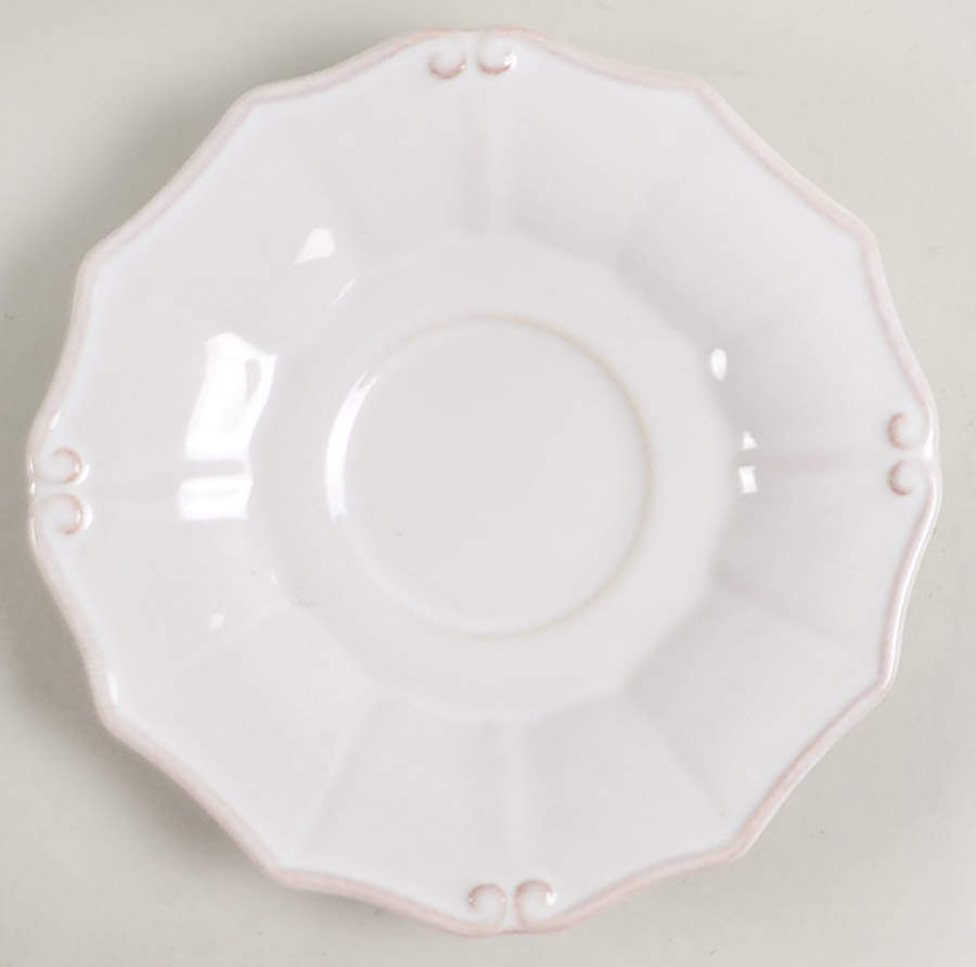 Vintage Port White Saucer for Flat Cup by Casafina-1