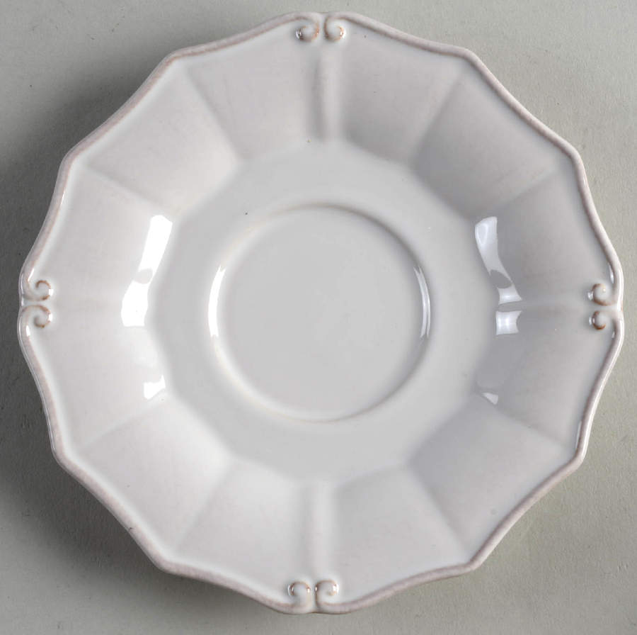 Vintage Port White Saucer for Flat Cup by Casafina-1