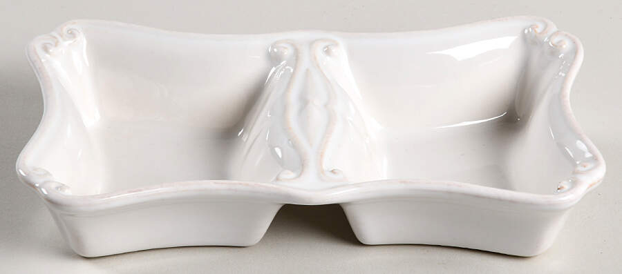 Vintage Port White 2 Part Rectangular Divided Server by Casafina-1