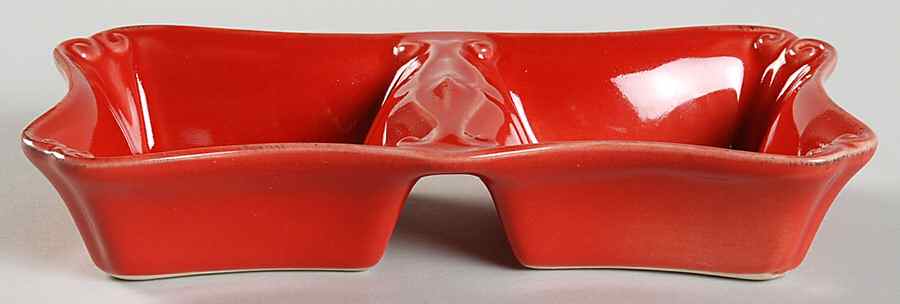 Vintage Port Red 2 Part Rectangular Divided Server by Casafina-1