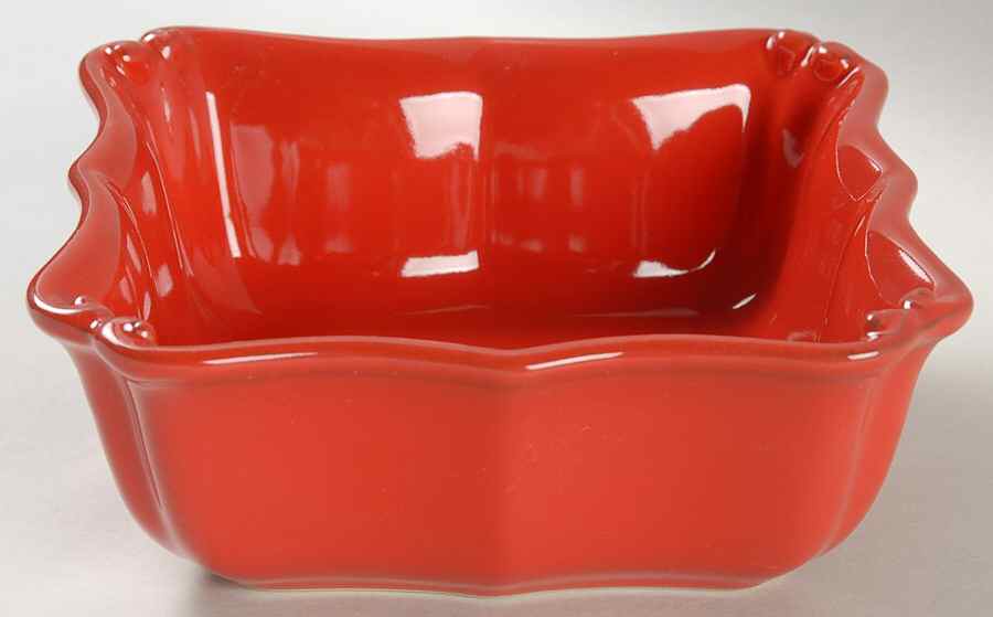 Vintage Port Red Square Soup/Cereal Bowl by Casafina-1