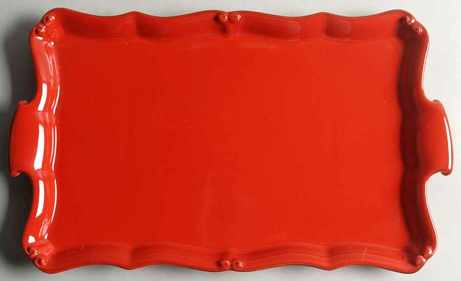 Vintage Port Red 16'' Rectangular Tray by Casafina-1