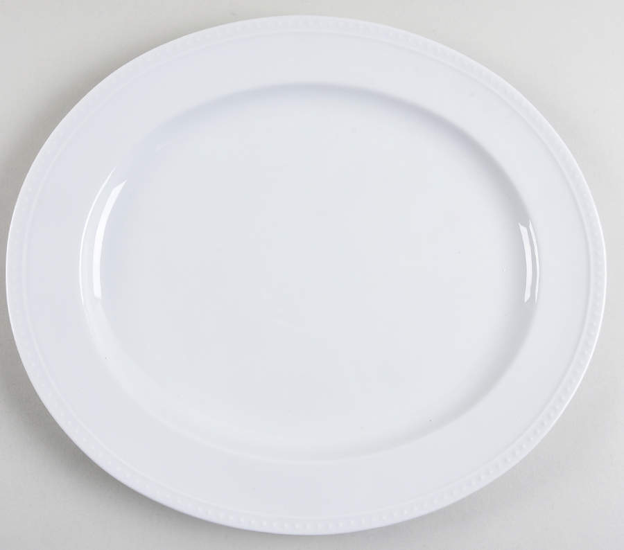 Staccato 14" Oval Serving Platter by Crate & Barrel-1