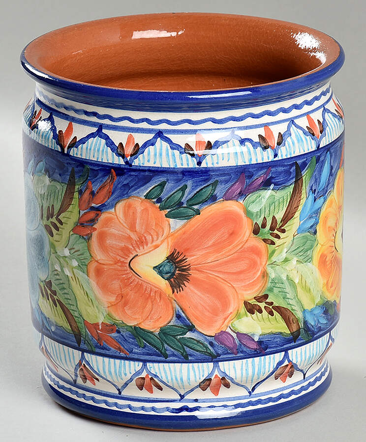 Alentejo Flowers Blue Small Canister No Lid by Casafina-1