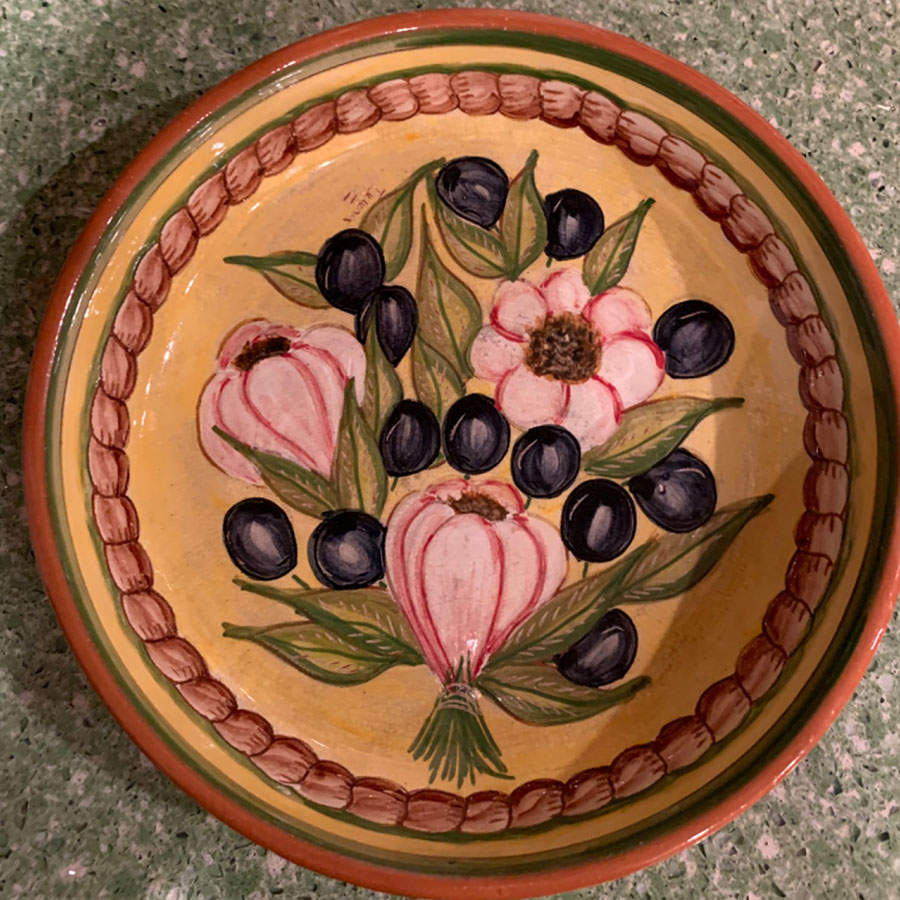 Alentejo Garlic & Olives 7" Salad Serving Bowl by Casafina-1