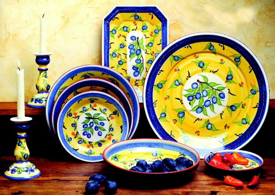 Alentejo Plums Dinner Plate by Casafina-1