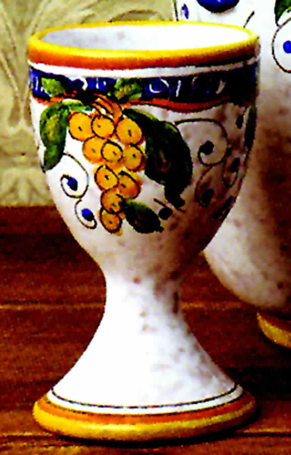 Uva Gialla China Goblet by Casafina-1