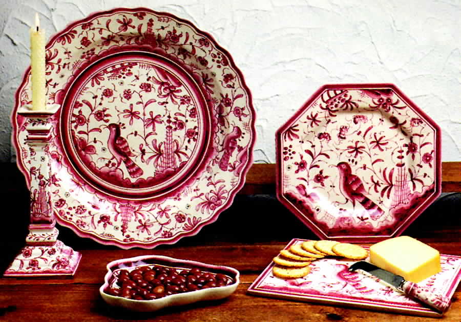 Seventeenth Century Red Dinner Plate by Casafina-1