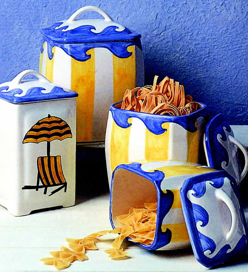 By the Sea Large Canister & Lid by Casafina-1