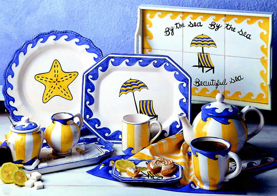 By the Sea Teapot & Lid by Casafina-1
