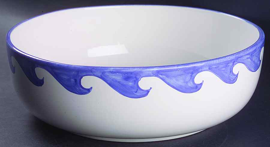By the Sea 11" Large Salad Serving Bowl by Casafina-1