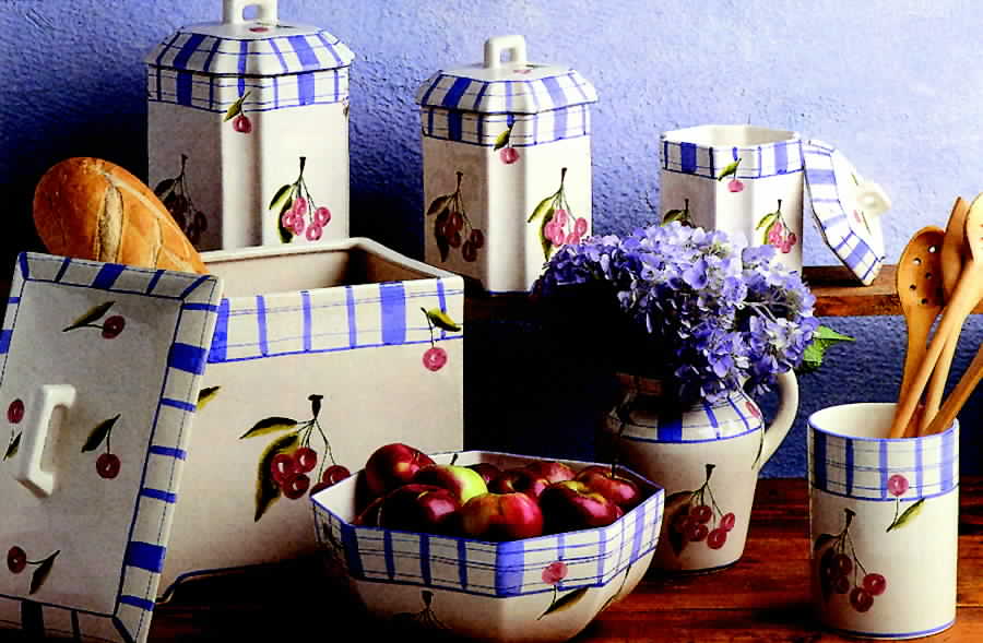 Cherries Jubilee Utensil Holder by Casafina-1