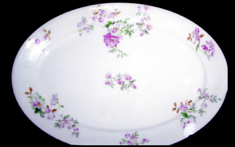 CHF1043 12" Oval Serving Platter by Charles Field Haviland-1