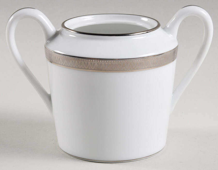 Malmaison Platinum (Verge Line) Sugar Bowl No Lid by Charles Field Haviland-1