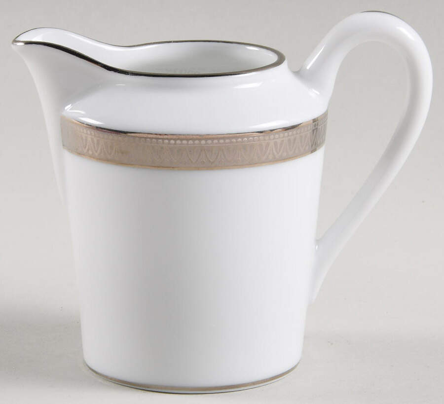 Malmaison Platinum (Verge Line) Creamer by Charles Field Haviland-1