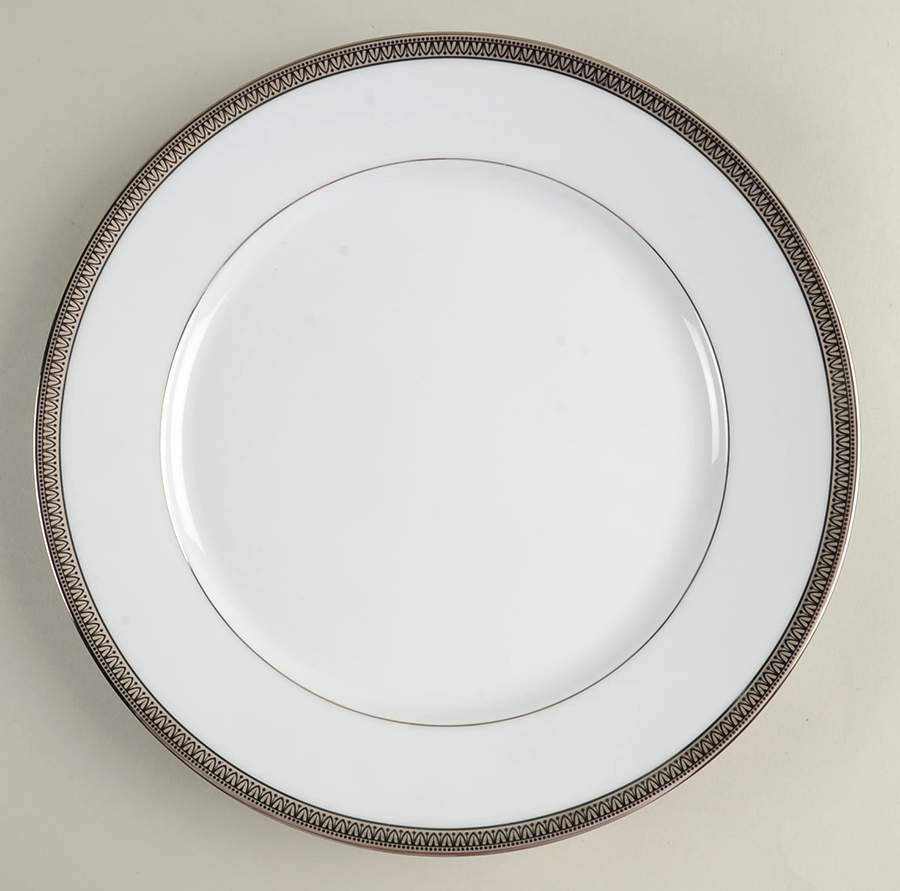 Malmaison Platinum (Verge Line) Dinner Plate by Charles Field Haviland-1