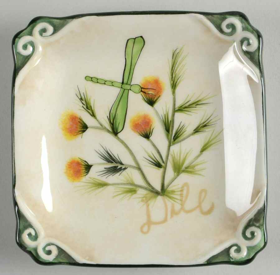 Blooming Herbs Individual Dip Dish by Certified International-1