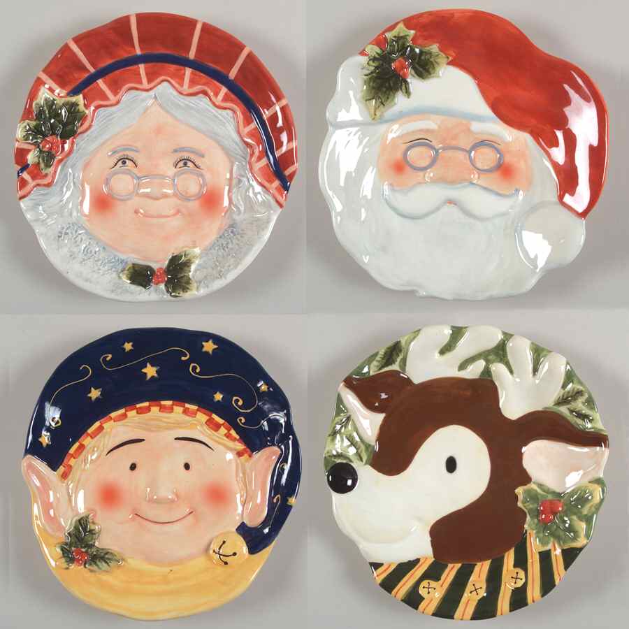 North Pole Salad Plate - Set of 4 Motifs by Certified International-1
