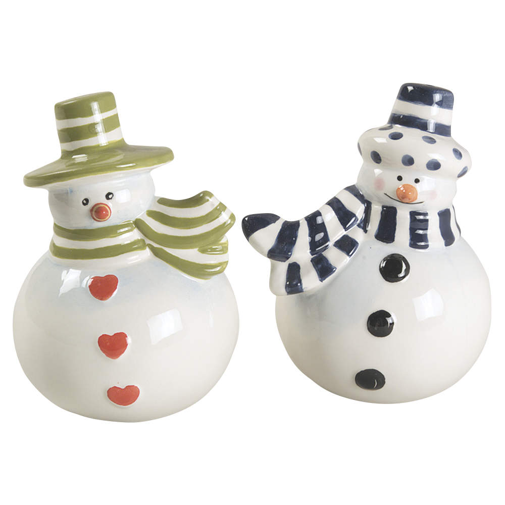 Charlie's Snowmen Figural Salt & Pepper Set by Certified International-1
