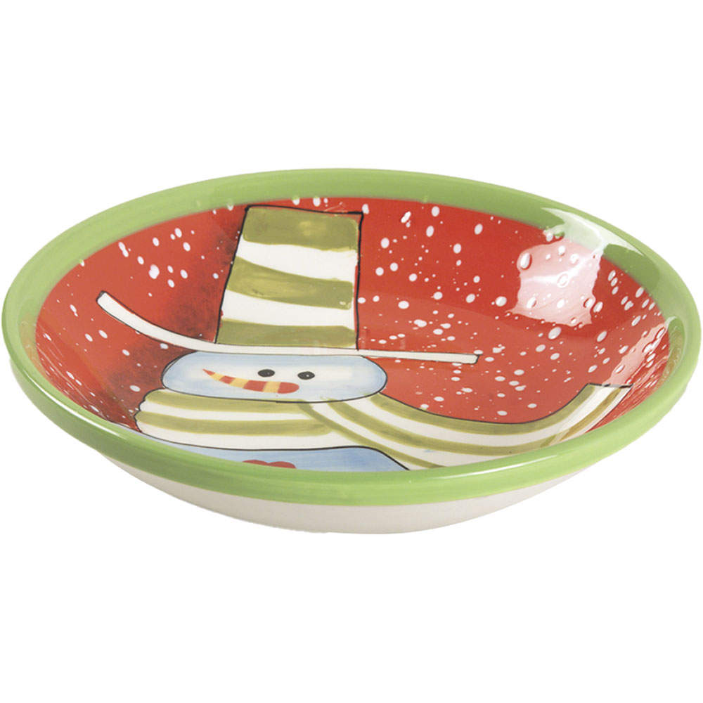 Charlie's Snowmen 9" Soup/Pasta Bowl by Certified International-1