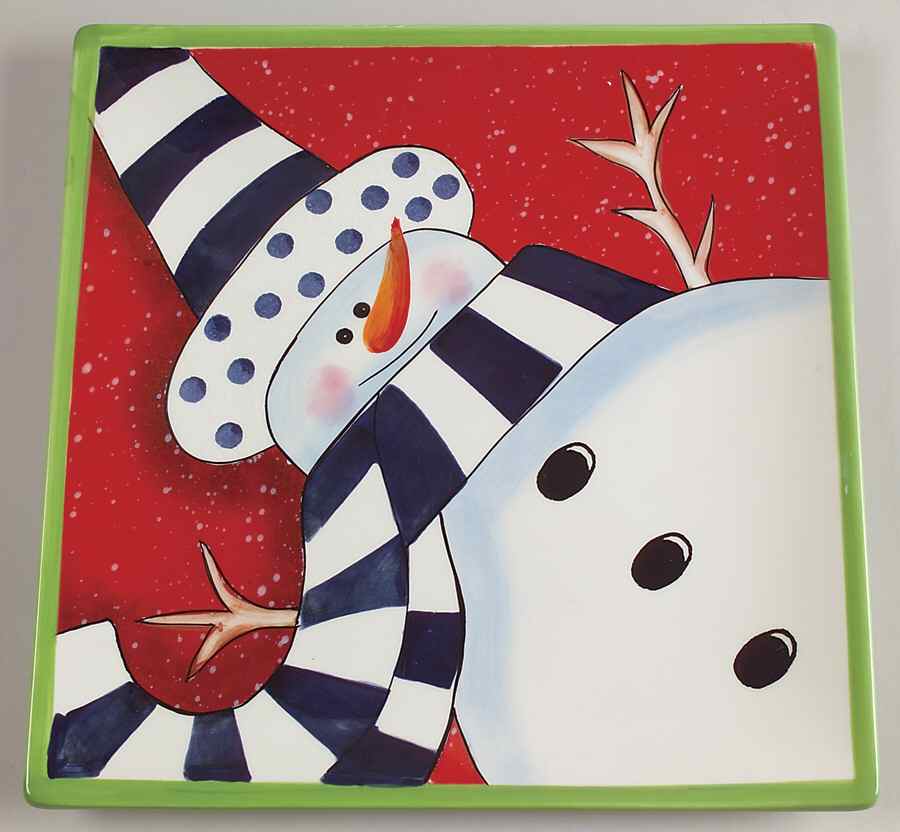 Charlie's Snowmen Dinner Plate by Certified International-1